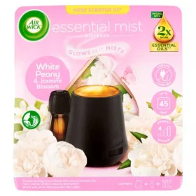   AIRWICK AROMA DIFFÚZOR KÉSZÜLÉK+UTÁNTÖLTŐ FEH.BAZSARÓZS.JÁZM.20ML 1CS