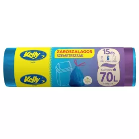 KELLY SZEMETESZSÁK HÚZÓZÁRAS 70L 15DB