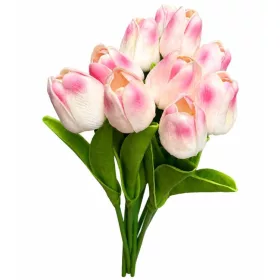 MŰVIRÁG TULIPÁN FEHÉR-RÓZSASZÍN 10SZÁL 1253-01 1CS
