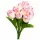 MŰVIRÁG TULIPÁN FEHÉR-RÓZSASZÍN 10SZÁL 1253-01 1CS
