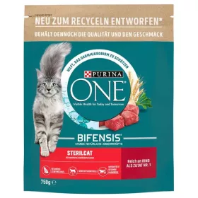   PURINA ONE STERILCAT MACSKAELEDEL SZÁRAZ MARHÁBAN BÚZÁBAN GAZDAG 750G