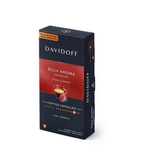 DAVIDOFF KAPSZULA RICH AROMA ESPRESSO NESPRESSO KOMPATIBILIS 10DB