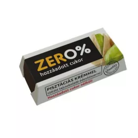 SZERENCSI ZERO TEJCSOKOLÁDÉ SZELET PISZTÁCIA 21G