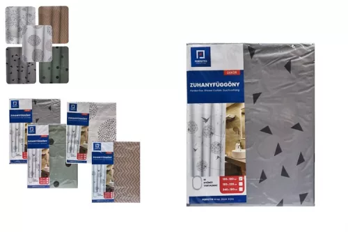 ZUHANYFÜGGÖNY EXTRA PVC DEKOROS 180X180CM ENG-600 1DB