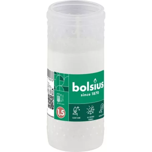 BOLSIUS MÉCSES BETÉT FEHÉR RP15 1DB