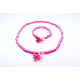 NYAKLÁNC ÉS KARKÖTŐ SZETT PINK 851043 1CS