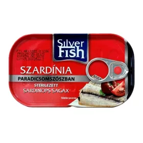 SILVER FISH SZARDÍNIA PARADICSOMOS 125G