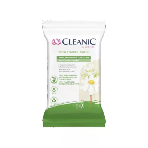 CLEANIC NEDVES WC PAPÍR KAMILLA 14DB