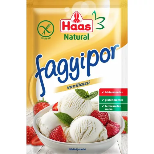HAAS NATURAL FAGYLALTPOR VANÍLIA 60G