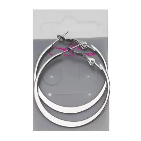 FÜLBEVALÓ EZÜST SZÍNŰ KARIKA 4CM 841912 1PÁR 1CS