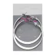 FÜLBEVALÓ EZÜST SZÍNŰ KARIKA 4CM 841912 1PÁR 1CS