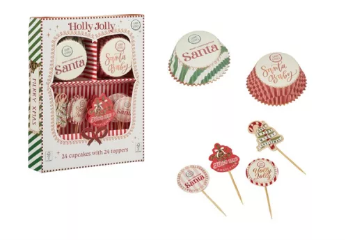 (KAR) MUFFINPAPÍR+DÍSZÍTÓ SZETT 170493840 48DB 1CS