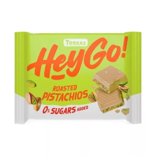 TORRAS HEY GO FEHÉRCSOKOLÁDÉ PISZTÁCIA 60G