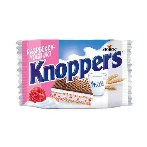 KNOPPERS TÖLTÖTT OSTYA LIMITÁLT MÁLNA-JOGHURT 25G