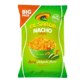 EL SABOR NACHO CHIPS JALAPENOS 180G