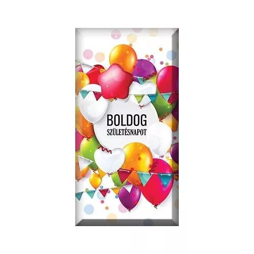BOLDOG SZÜLETÉSNAPOT TÁBLÁS CSOKOLÁDÉ VEGYES MINTA 90G