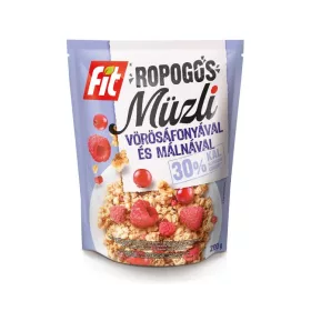 FIT MÜZLI MÁLNA-VÖRÖSÁFONYA 200G