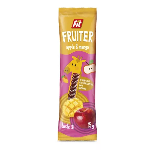 FIT FRUITER GYÜMÖLCSZSELÉ ALMA-MANGÓ 15G