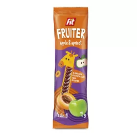 FIT FRUITER GYÜMÖLCSZSELÉ ALMA-SÁRGABARACK 15G