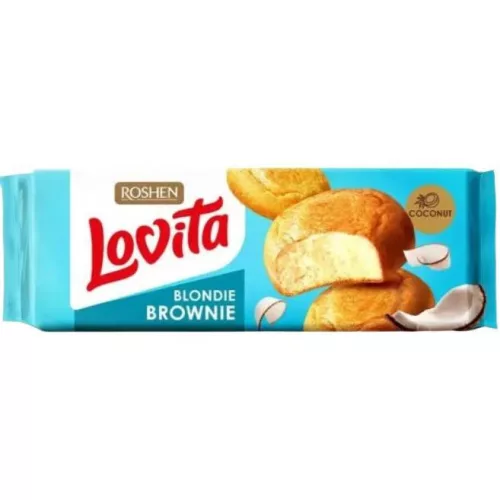 LOVITA BLONDIE BROWNIE TEASÜTEMÉNY KÓKUSZOS 152G