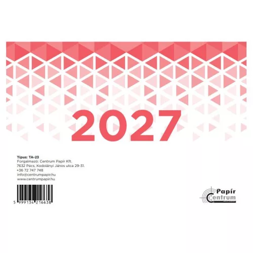 NAPTÁR ASZTALI 23TA 2027 1DB