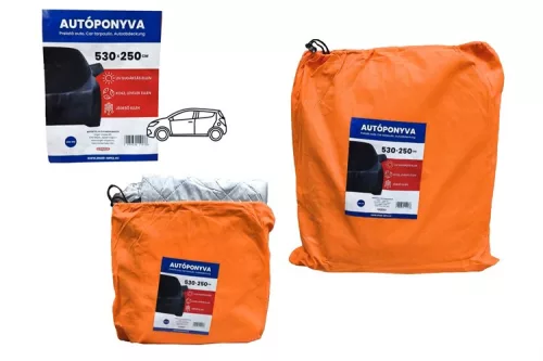AUTÓ TAKARÓ PONYVA PAMUT 530X250CM ENG-612 1DB