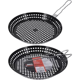   SERPENYŐ BBQ GRILL FÉM FOGANYTÚVAL LYUKACSOS 24CM C83500540 1DB