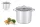 EDENBERG FAZÉK INOX ÜVEG FEDŐVEL 6,8L 22CM EB-543N 1DB