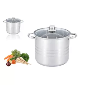 EDENBERG FAZÉK INOX ÜVEG FEDŐVEL 8,6L 24CM EB-544N 1DB