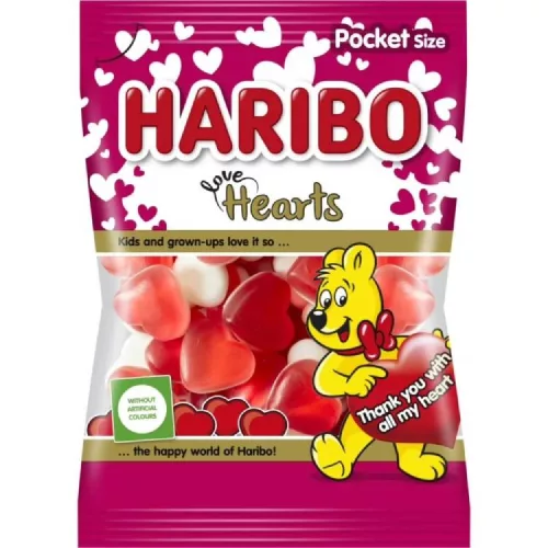 HARIBO GUMICUKOR LOVE HEARTS 80G