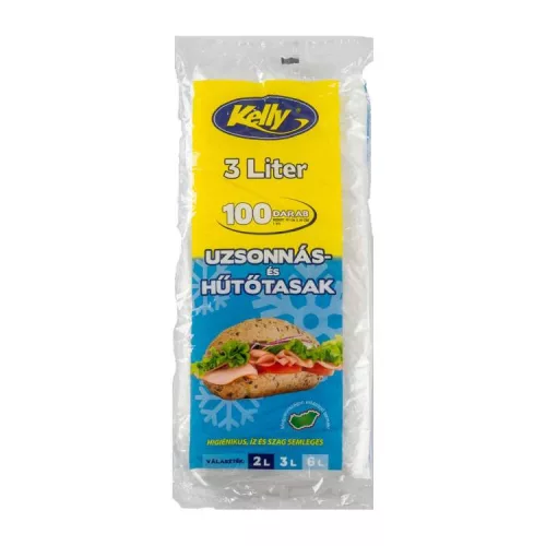 KELLY UZSONNÁS ÉS HŰTŐTASAK TÖMBÖS 3L 250X350 100DB