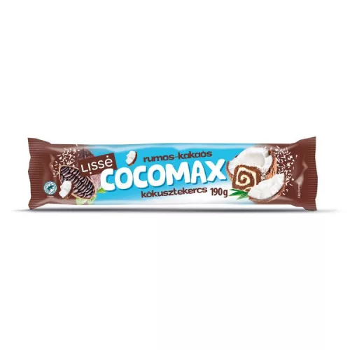 LISSÉ COCOMAX KÓKUSZOS TEKERCS RUMOS KAKAÓS 190G
