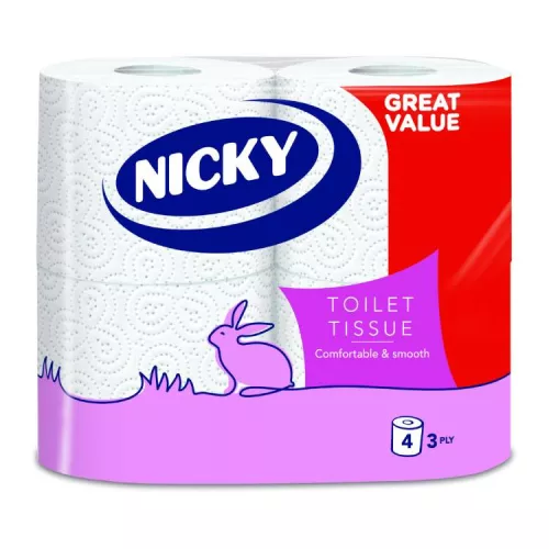 NICKY GREAT VALUE WC PAPÍR 3RÉTEGŰ 4TEK