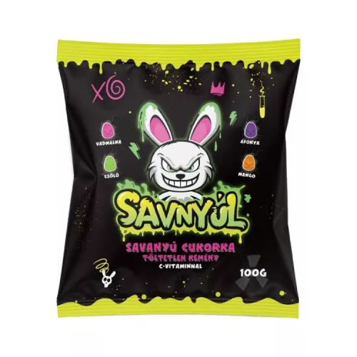 (HALL) SAVNYÚL KEMÉNYCUKORKA TÖLTETLEN 100G