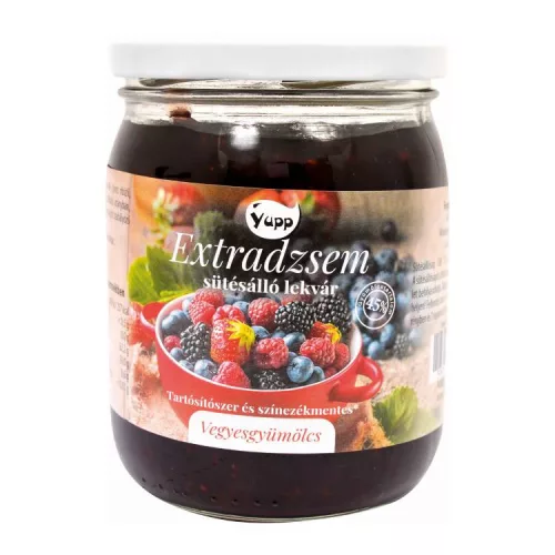 YUPP EXTRADZSEM VEGYES GYÜMÖLCS SÜTÉSÁLLÓ 600G