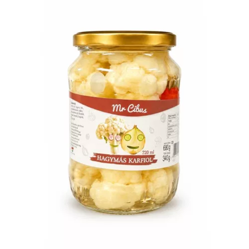 MR CIBUS CSEMEGE KARFIOL HAGYMÁVAL 340G