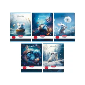 HERLITZ FÜZET A/5 21-32 VONALAS WONDERLAND TÖBB FÉLE 1DB
