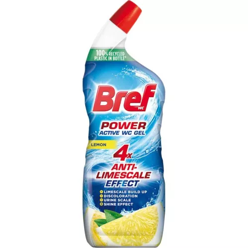 BREF POWER ACTIVE GEL TOALETT TISZTÍTÓ LEMON 750ML