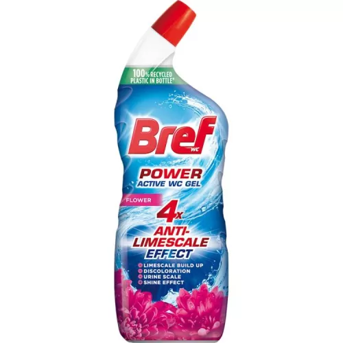 BREF POWER ACTIVE GEL TOALETT TISZTÍTÓ FLOWER 750ML
