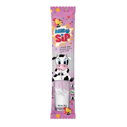 MILKY SIP ÍZESÍTETT SZÍVÓSZÁL FRUIT MIX 30G