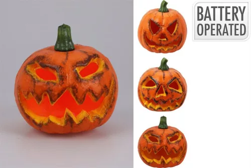 (HALLOWEEN) SZELLEM TÖK DEKOR LED 15*15*16CM YZB008810 (12/#)