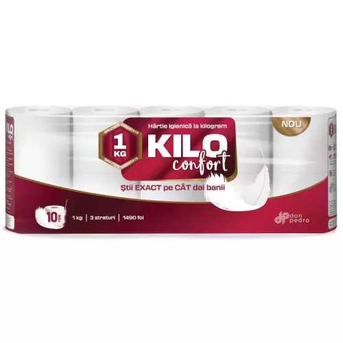 KILO CONFORT WC PAPÍR 3RÉTEGŰ 10TEK