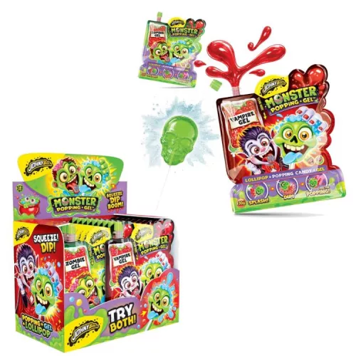 (HALL) JOHNY BEE NYALÓKA HALLOWEEN MONSTERS POPPING+GÉL 30G