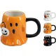 (HALLOWEEN) BÖGRE PORCELÁN SZELLEM DEKOR 440ML 170497890 (12/GY_24/#)
