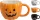 (HALLOWEEN) BÖGRE PORCELÁN TÖK DEKOR 170497880 (12/GY_24/#)