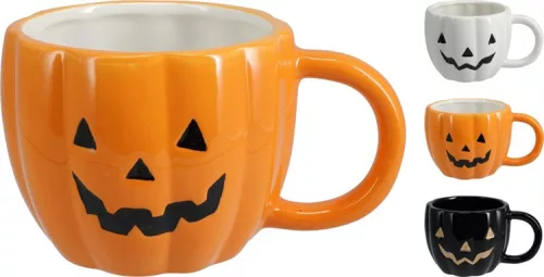 (HALLOWEEN) BÖGRE PORCELÁN TÖK DEKOR 170497880 (12/GY_24/#)
