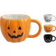 (HALLOWEEN) BÖGRE PORCELÁN TÖK DEKOR 170497880 (12/GY_24/#)