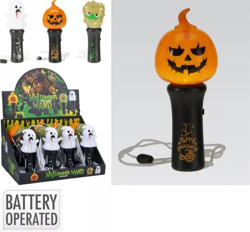 (HALLOWEEN) DEKORÁCIÓ LED 13CM S31900040 (12/GY_48/#)