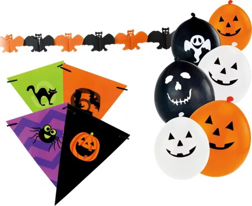 (HALLOWEEN) DEKORÁCIÓS KÉSZLET 8 DARABOS 491664130 (12/GY_48/#)