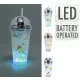 (HALLOWEEN) POHÁR + SZÍVÓSZÁL LED Ø9*H22CM 170498070 (12/#)